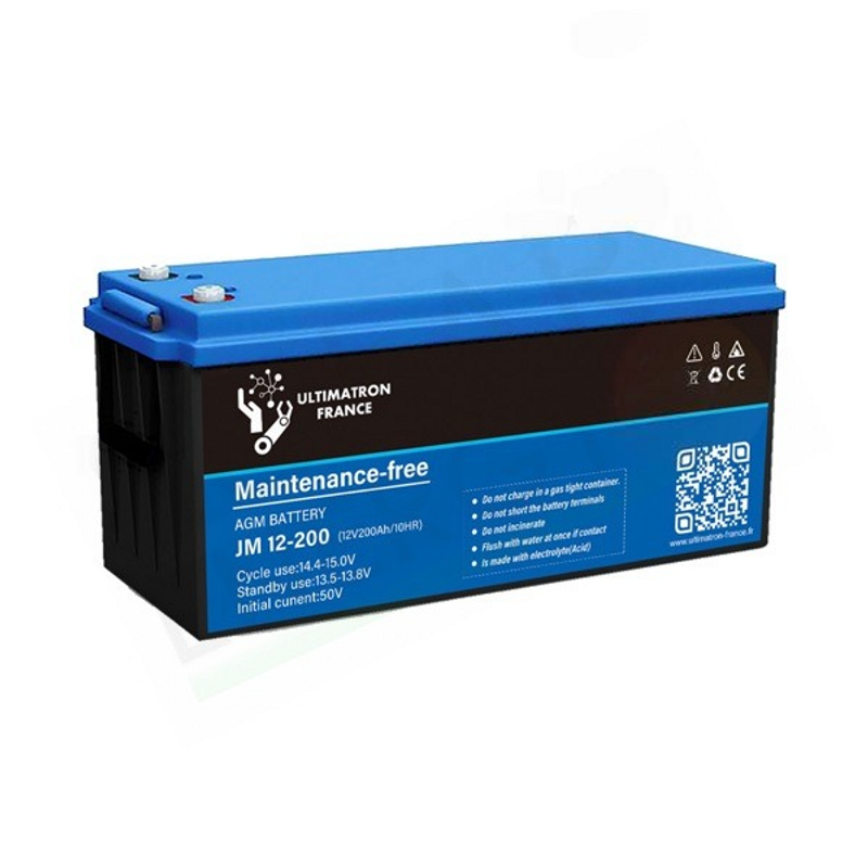 ULTIMATRON FRANCE JM12-200 – HERMETISCHE SOLARBATTERIE AGM 200AH 12V