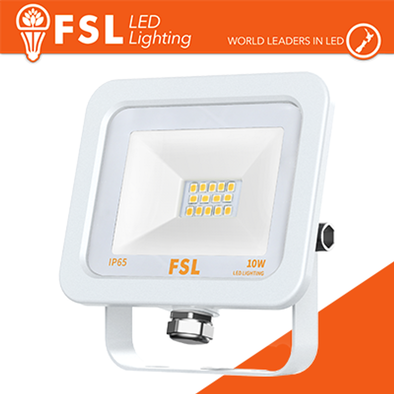 Strahler Außenstrahler Weiß 10W - IP65 115° 4000K