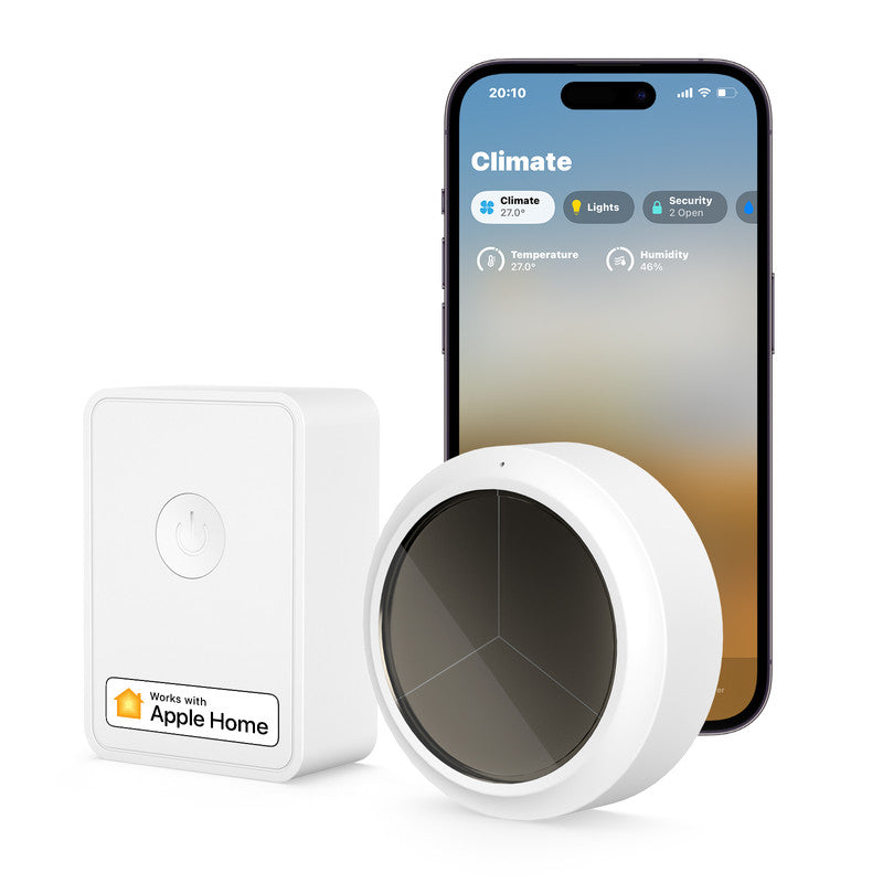 Sma Meross KIT Intelligenter RF-Temperatur- und Luftfeuchtigkeitssensor + WLAN-Hub – Apple HomeKit