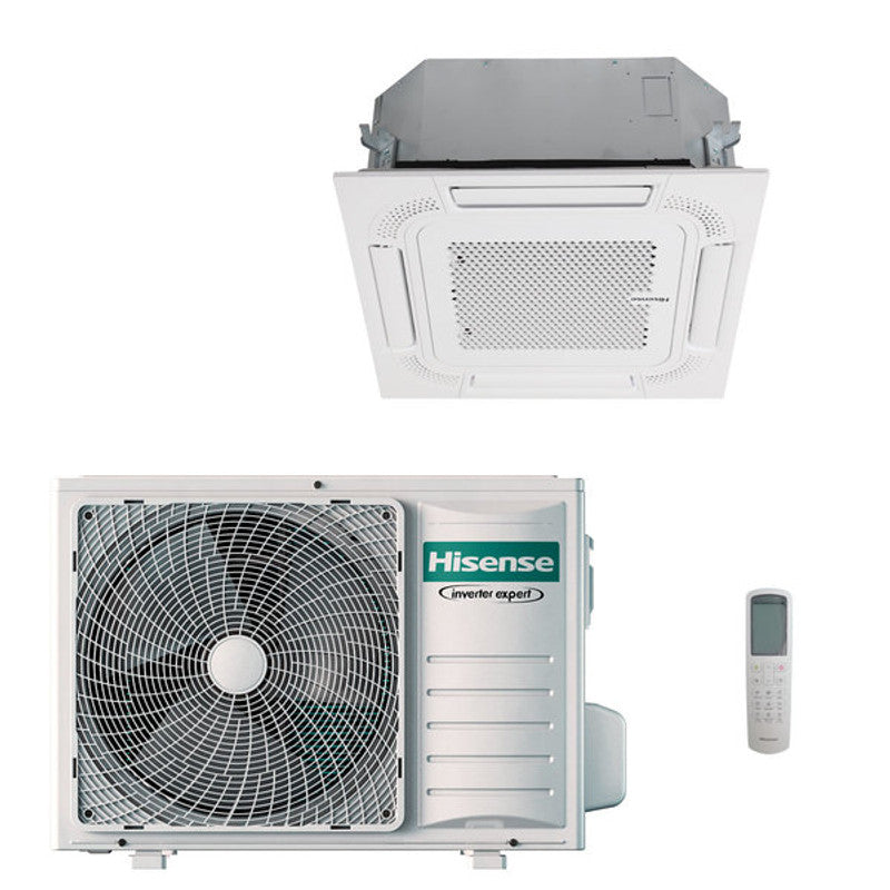 Hisense ACT 4-Wege-Kassettenklimaanlage 12000 BTU R32 Turbo Inverter A++