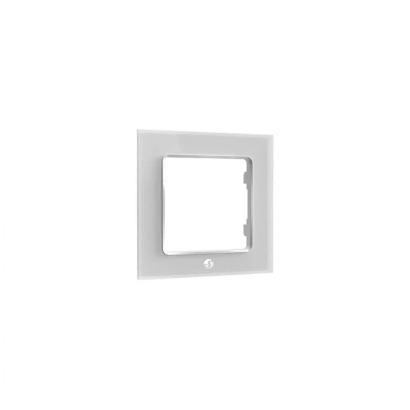 Shelly Wall Frame 1 – Weiße Wandschalterplatte