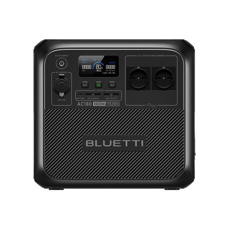 BLUETTI AC180 Tragbares Kraftwerk | 1800W 1152Wh