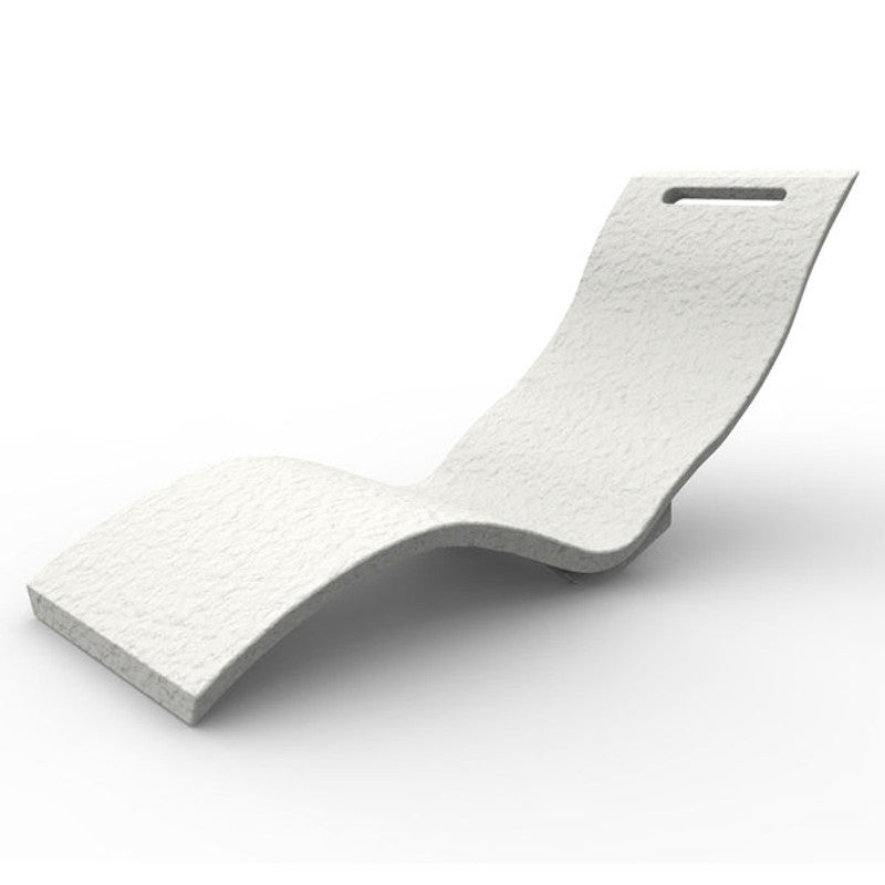 Lettino Arkema Serendipity Chaise Sonnenliege aus weißem HD-Polyethylen