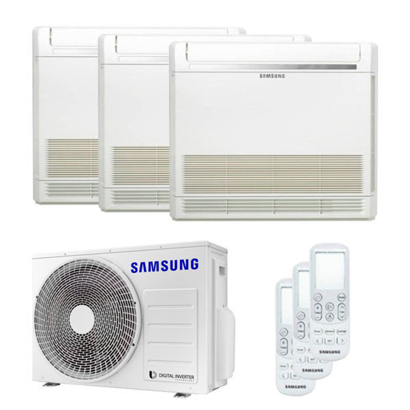 Samsung Testversion der Samsung-Klimakonsole mit geteiltem 9000+9000+9000-BTU-Inverter-A+++-Gerät