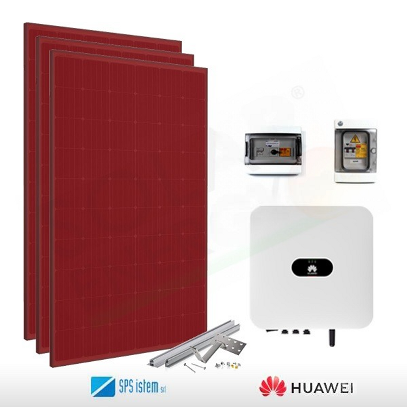 Huawei PHOTOVOLTAIK-KIT 3,3 KW SPS ISTEM – HUAWEI FÜR DIE LAGERUNG VORBEREITET (KOMPLETT)
