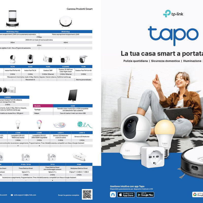 Volantino Flyer zur Tapo TP-LINK-Reihe
