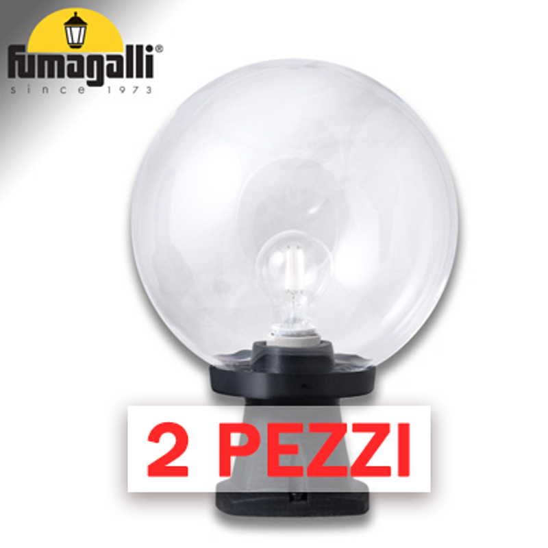 Sma 2x Stück DISMA/G250 BLACK TRANSP E27