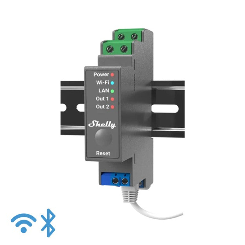 Sma Shelly Pro 2 – IP-Smart-Relais DIN 2-Kanal. LAN/WLAN/BT