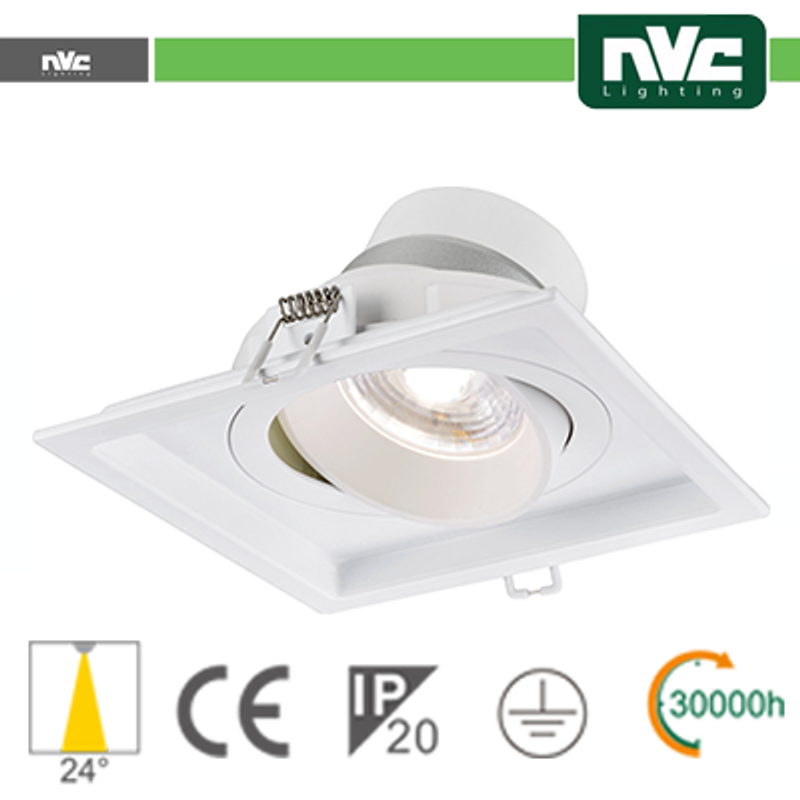 Incasso Multi-Einbauleuchte – 9 W (1 x 9 W), 3000 K, 720 lm > 24°