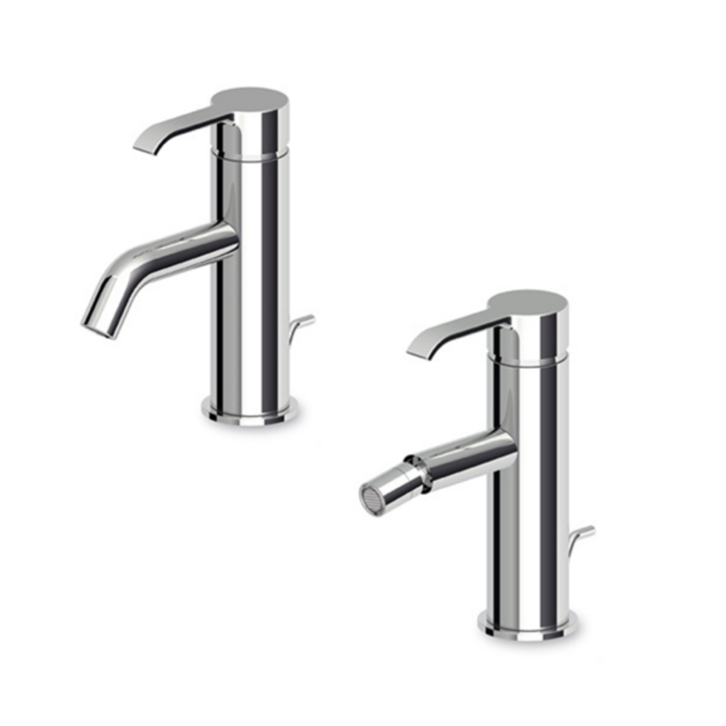Set Zucchetti SUP Einhebel-Spültisch- und Bidetmischer-Set