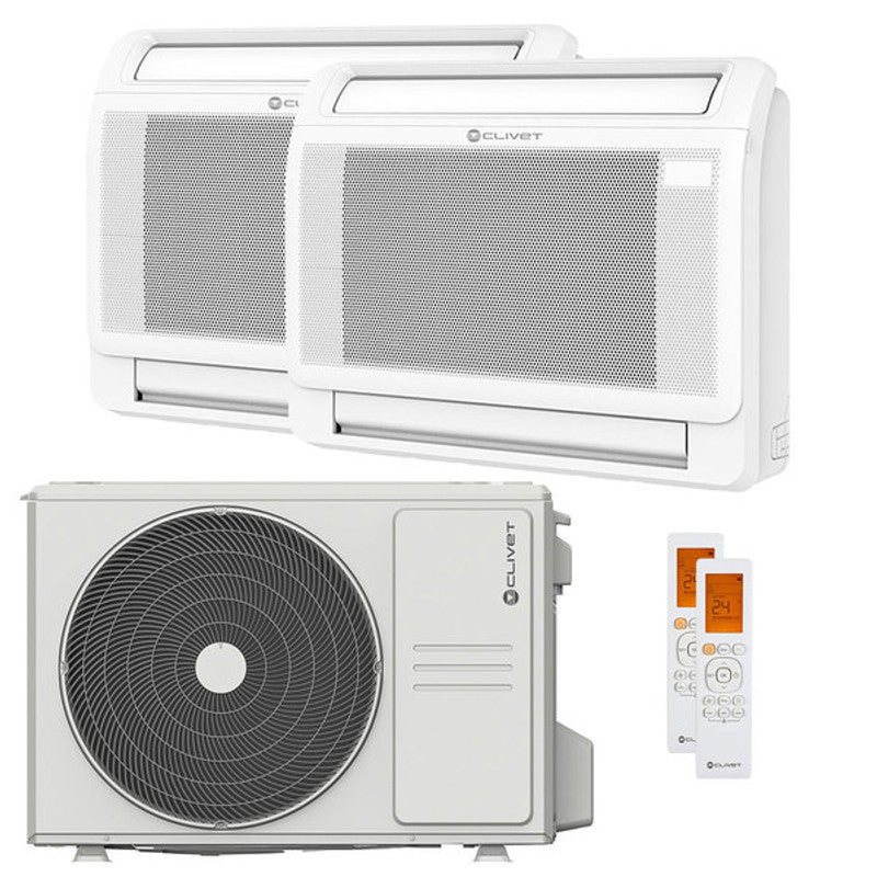 Clivet CONSOLE 3 Dual-Split-Klimaanlage 12000+12000 BTU Inverter A++ ES-Gerät