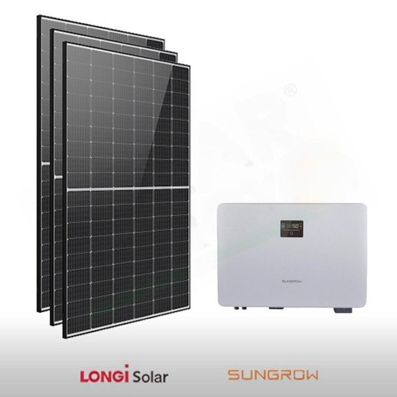 Longi Solar PHOTOVOLTAIK-KIT 3,2 KW LONGI SOLAR – SUNGROW FÜR DIE LAGERUNG VORBEREITET
