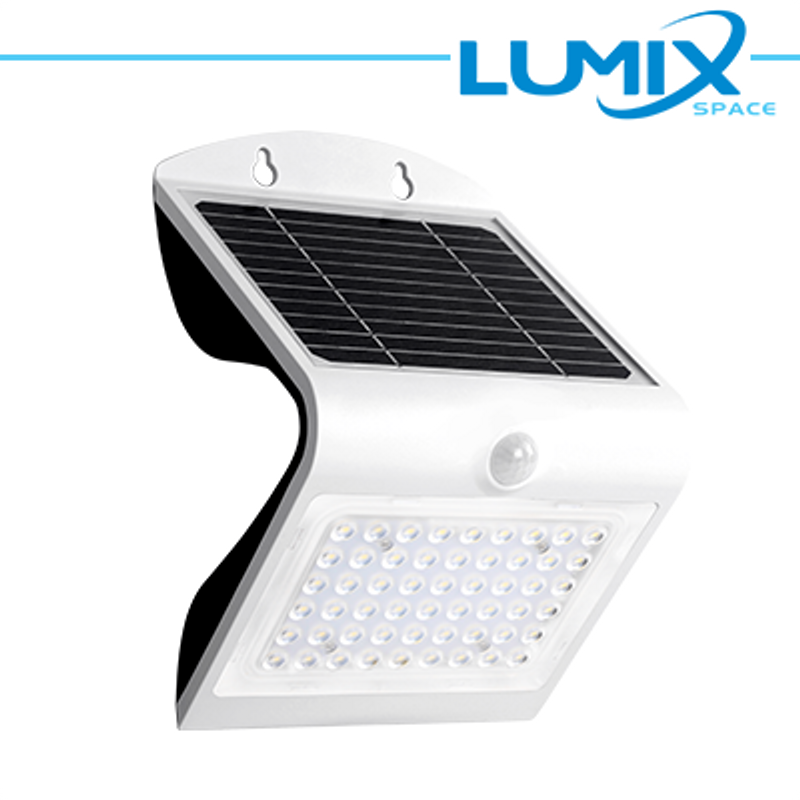 Beleuchtung Drahtlose Solar-LED-Wandleuchte mit Sensoren 500lm