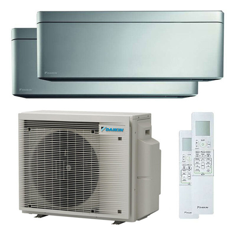 Daikin Stilvolle Dual-Split-Klimaanlage 9000+9000 BTU Inverter A++ WLAN-Einheit und