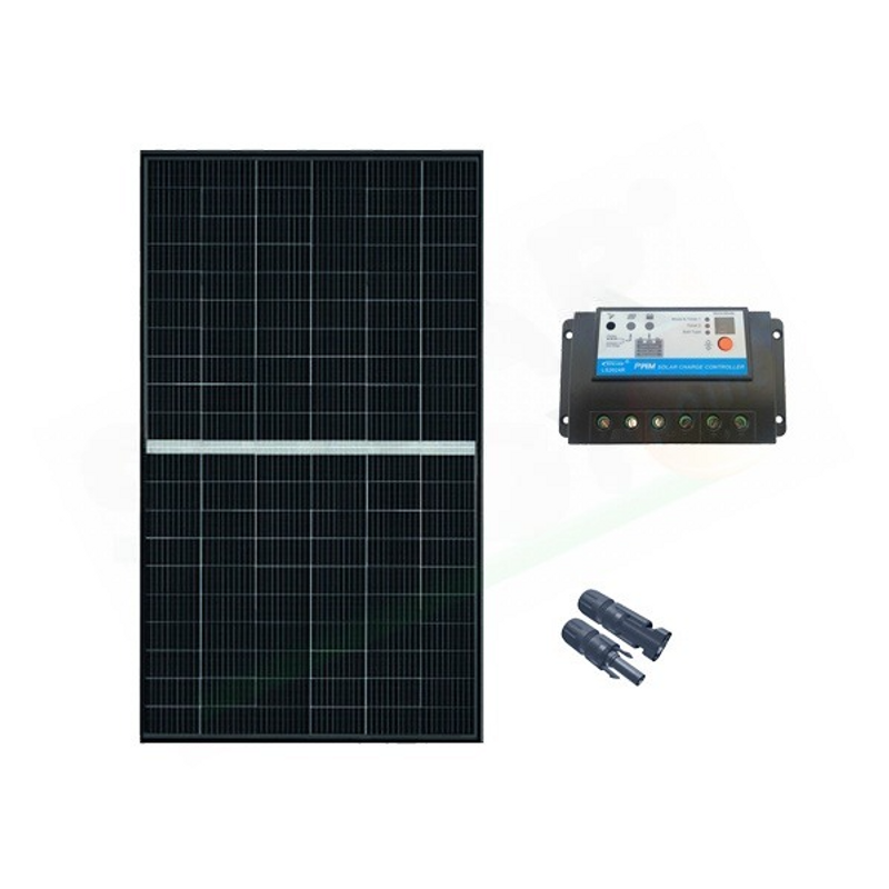 Solar-Kit BASIC SOLAR KIT 410W 24V – 410W PHOTOVOLTAIKMODUL UND 20A P LADEREGLER