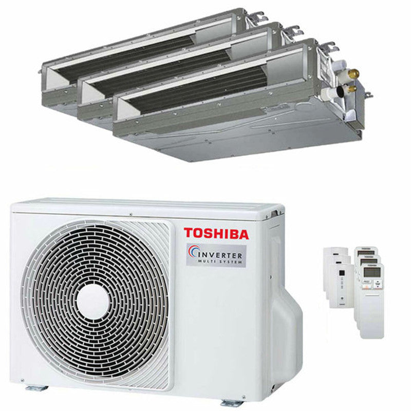 Toshiba Kanalklimaanlage U2 Trial Split 7000+7000+7000 BTU Inverter