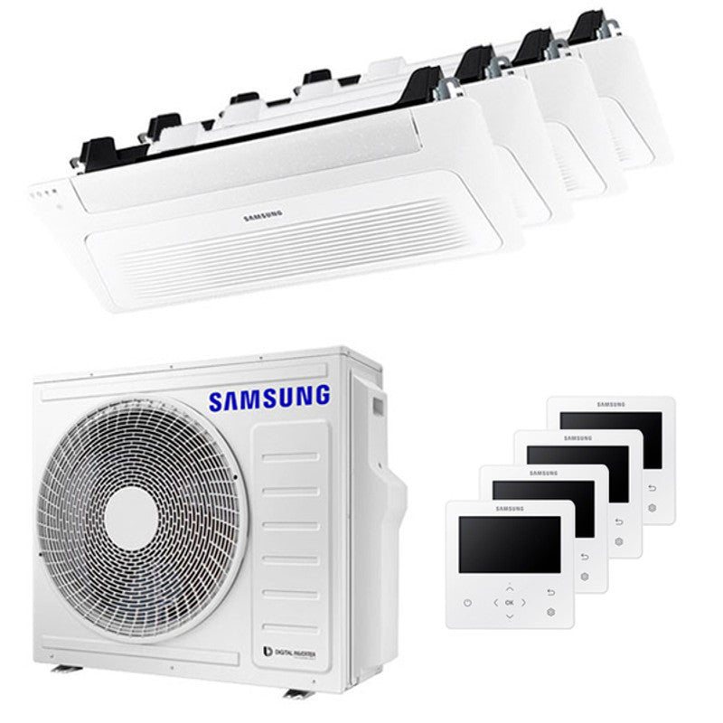 Samsung WindFree 1-Wege-Kassetten-Split-Klimagerät 9000+9000+9000+12000