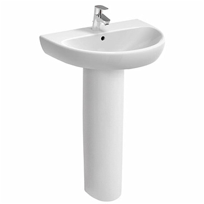 Colonna Geberit Selnova glänzend weiße Waschbeckensäule