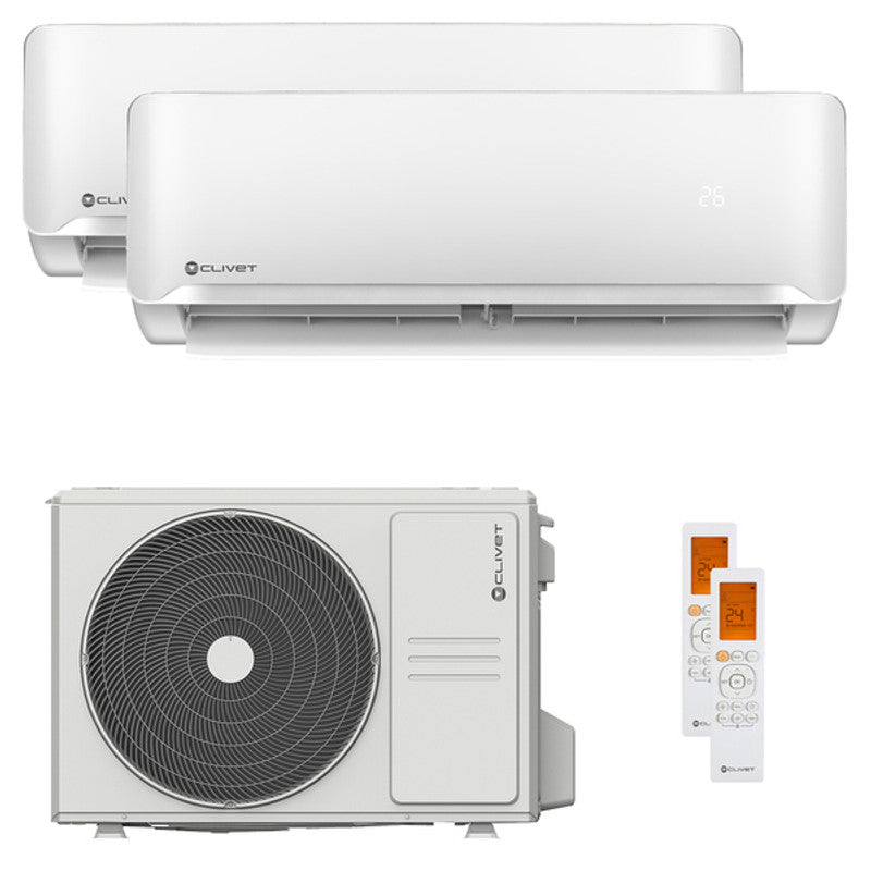 Clivet Essential 2 Dual-Split-Klimaanlage 9000+18000 BTU Inverter A+ es-Einheit