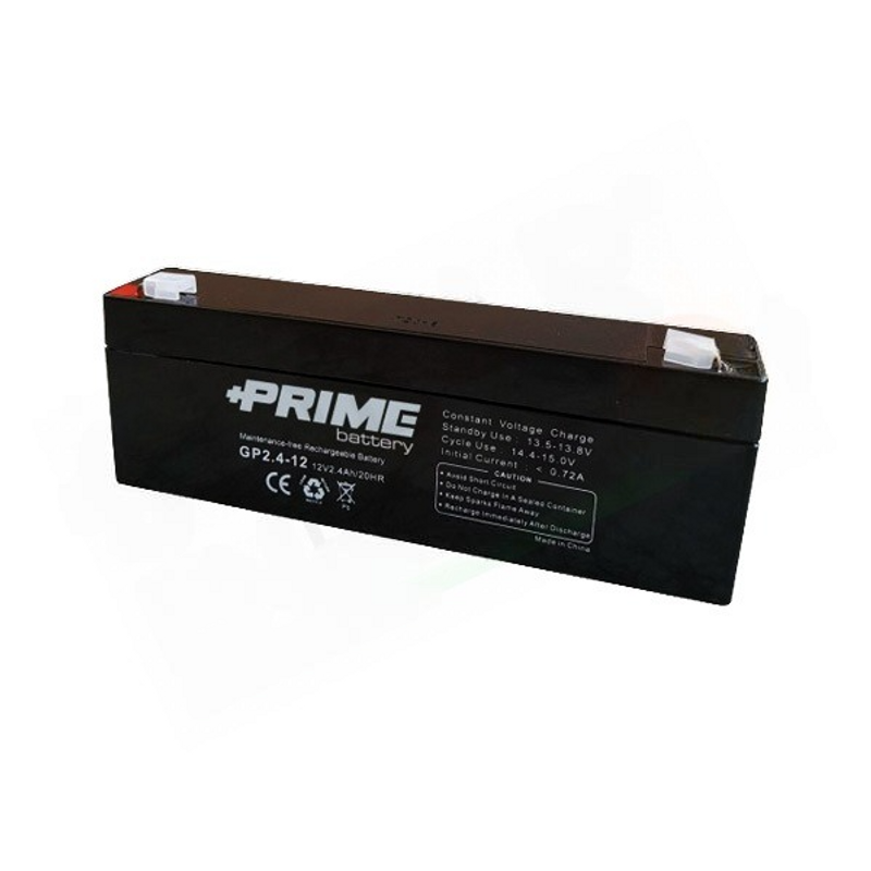 PRIME PCA 2.4-12 – HERMETISCHE SOLARBATTERIE AGM 2,4 AH 12 V USV