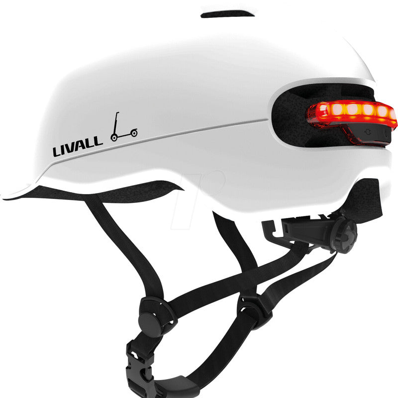 Smart Livall C20 Fahrrad- und Rollerhelm Weiß – Größe L
