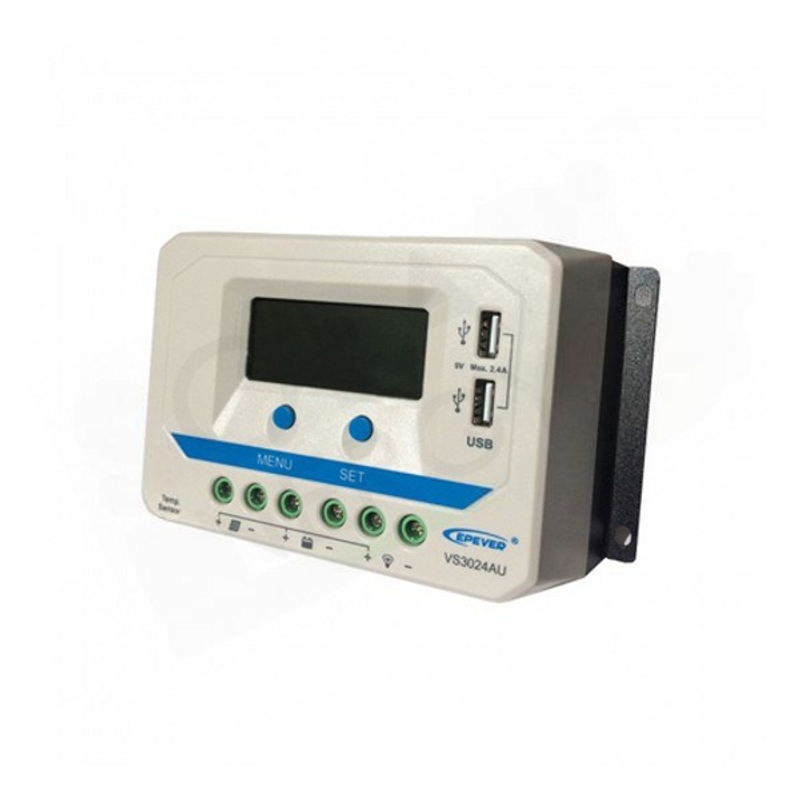EP SOLAR VIEWSTAR VS3024AU – LADECONTROLLER PWM 30A 12-24V USB MIT DISPLAY