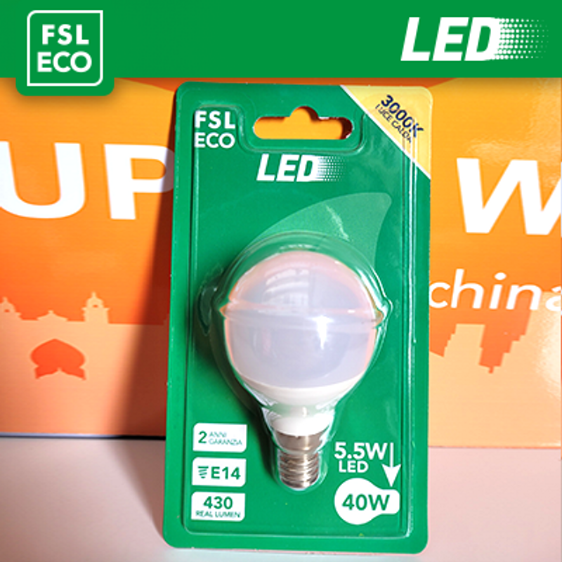 Beleuchtung BLISTER Kugellampe – 5,5 W 3000 K E14