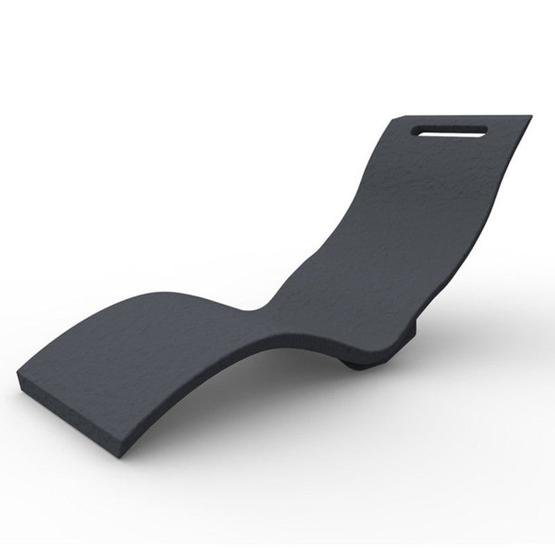 Lettino Arkema Serendipity Chaise Sonnenliege aus anthrazitfarbenem HD-Polyethylen