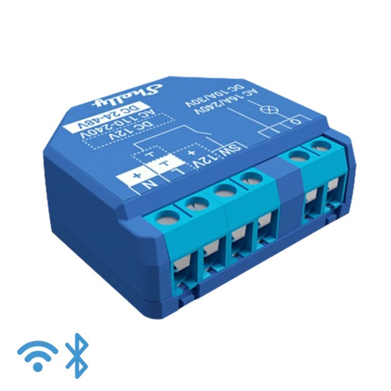 Sma Shelly Plus 1 – Smart Relay 16A AC/DC WiFi/BT + cont. sauber