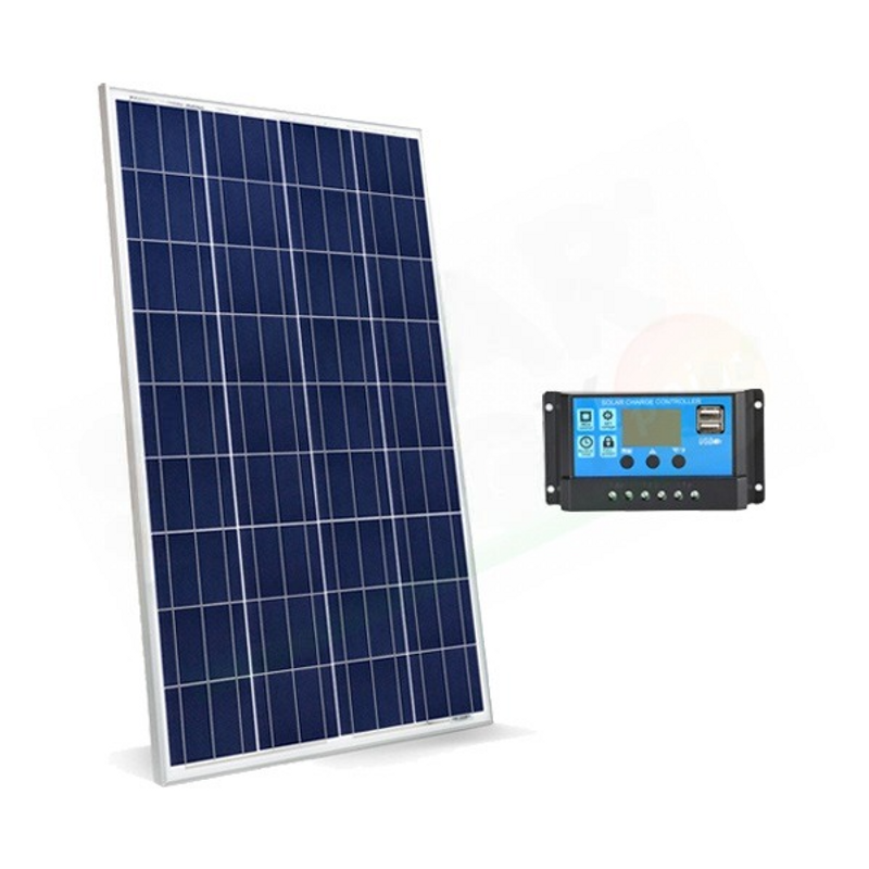 Solar-Kit 150-W-12-V-CAMPER-SOLAR-KIT – 150-W-PHOTOVOLTAIKMODUL UND 10-A-PWM-REGLER