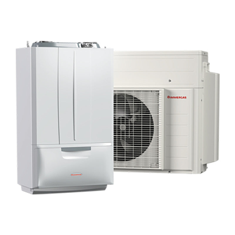 Sistema Immergas Victrix Hybrid-Brennwertkessel und Wärmepumpen-Hybridsystem