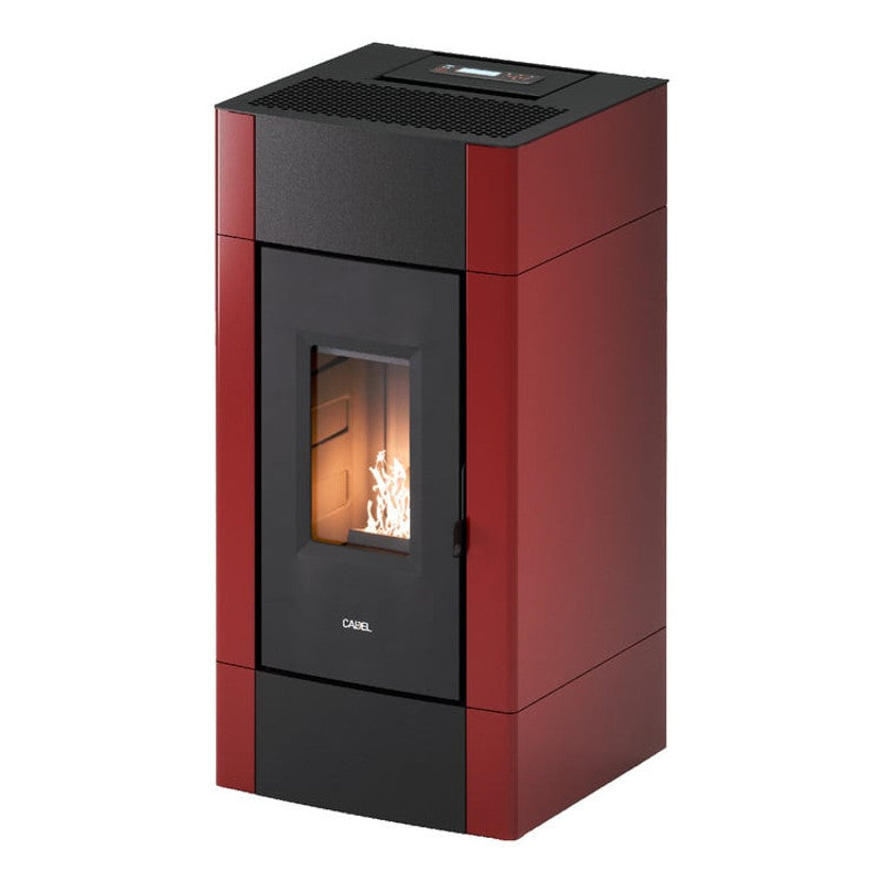 CADEL Cristal 9 rot 8,5 kW Luftpelletofen mit WLAN