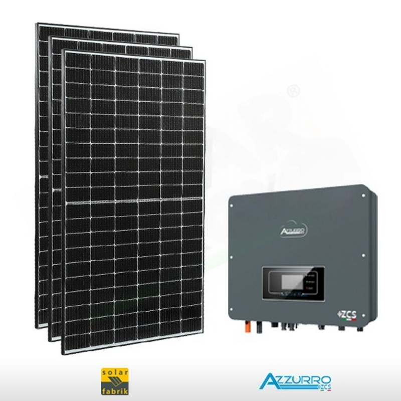 Solar Fabrik PHOTOVOLTAIK-KIT 3,2 KW SOLARFABRIK – ZCS FÜR DIE LAGERUNG VORBEREITET