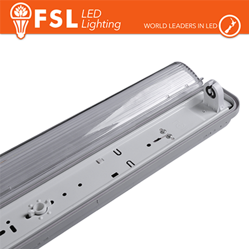 Plafo Wasserdichter T8 IP65-Röhrenhalter: 1 Röhre 150 cm