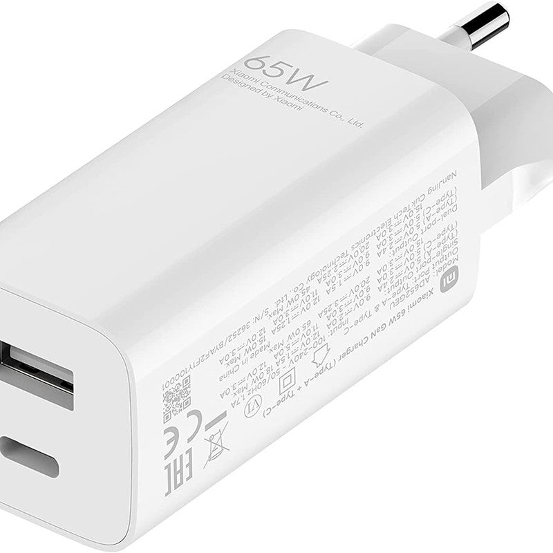 Xiaomi Mi 65W Schnellladegerät GaN - TypA + TypC