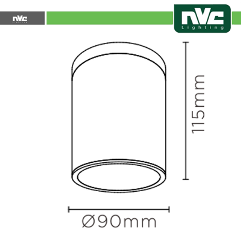 Einbauleuchte IP54 projizierendes Downlight – 8 W, 760 lm, 3000 K, 45°