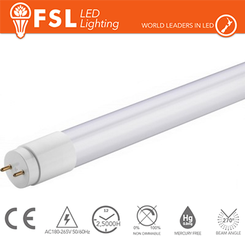 T8 LED-Glasröhre – 9 W, 700 lm, 4000 K, 60 cm