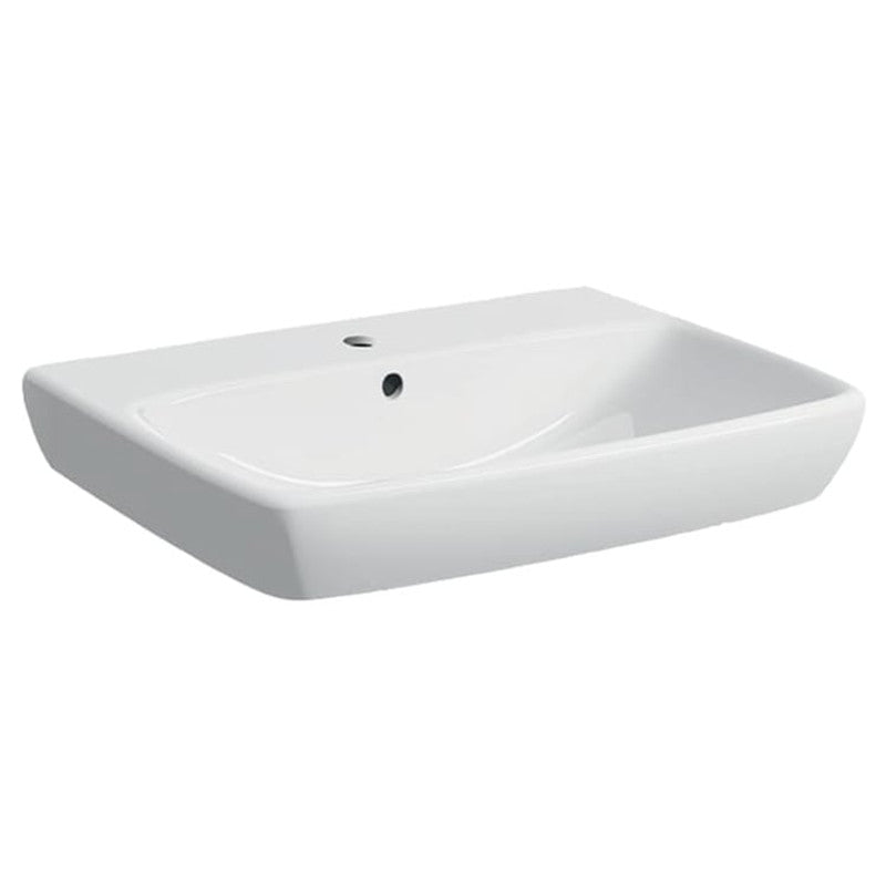 Lavabo Geberit Selnova Square 65 cm Wandwaschtisch weiß