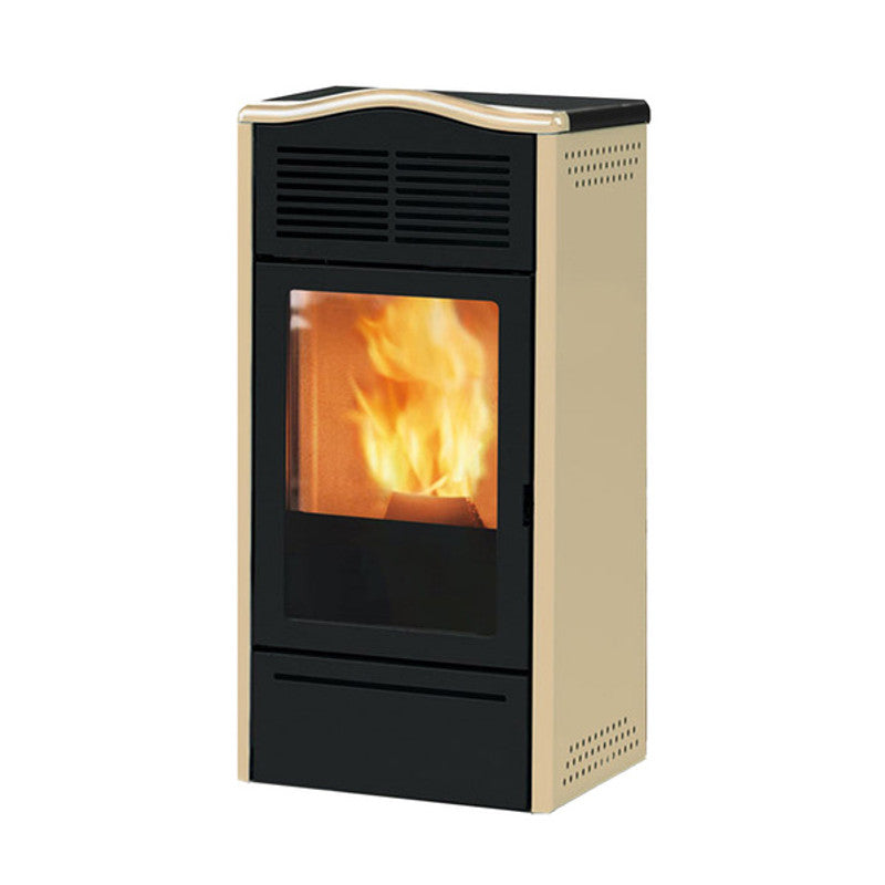 Ofen Italiana Camini Piro2 7 kW beige Luftpelletofen