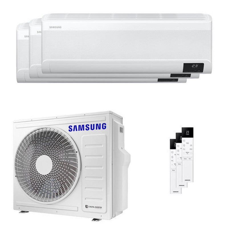 Samsung Windfree Elite 2023 Test-Split-Klimaanlage 12000+12000+12000 BTU umgekehrt