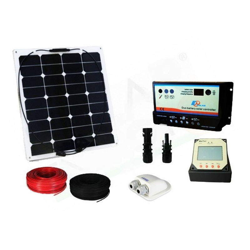 Solar-Kit CAMPER PHOTOVOLTAIK-KIT 100W 12V PLUS