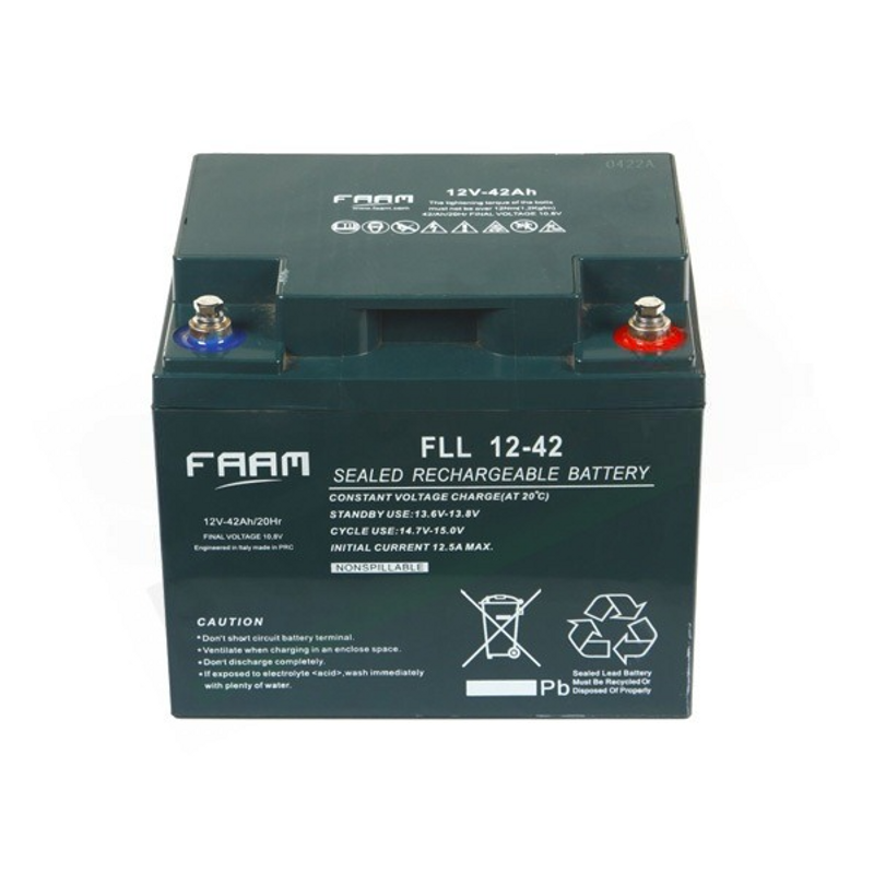 FAAM FLL12-42 – HERMETISCHE SOLARBATTERIE AGM 42AH 12V