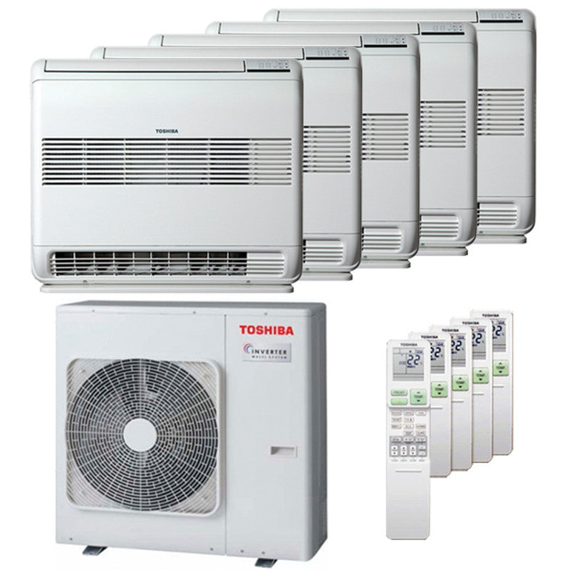 Toshiba Console J2 Penta-Split-Klimaanlage 9000+9000+12000+12000+12000 BTU in