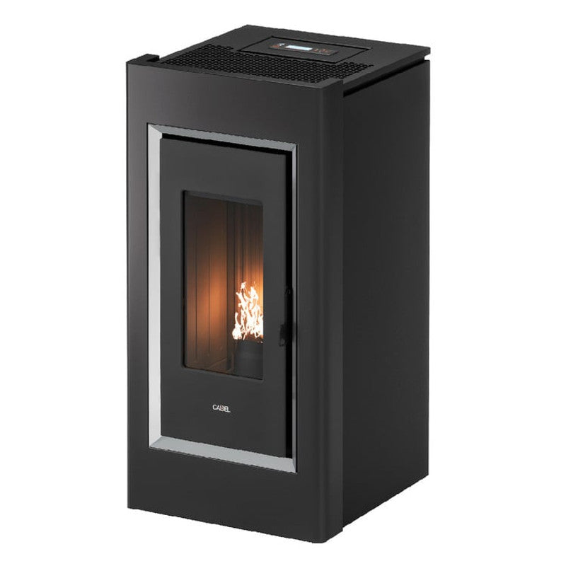 CADEL Prince 11 kW Anthrazit-Luftpelletofen mit WLAN