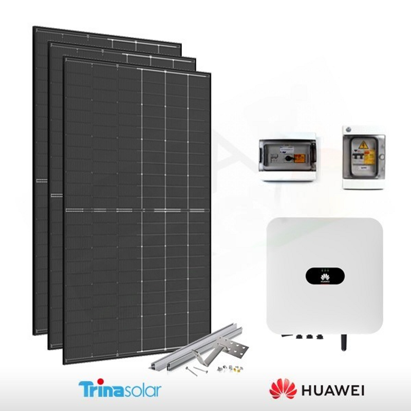 Trina Solar PHOTOVOLTAIK-KIT 6,4 KW TRINA SOLAR – HUAWEI FÜR DIE SPEICHERUNG VORBEREITET (KOMPLETT)