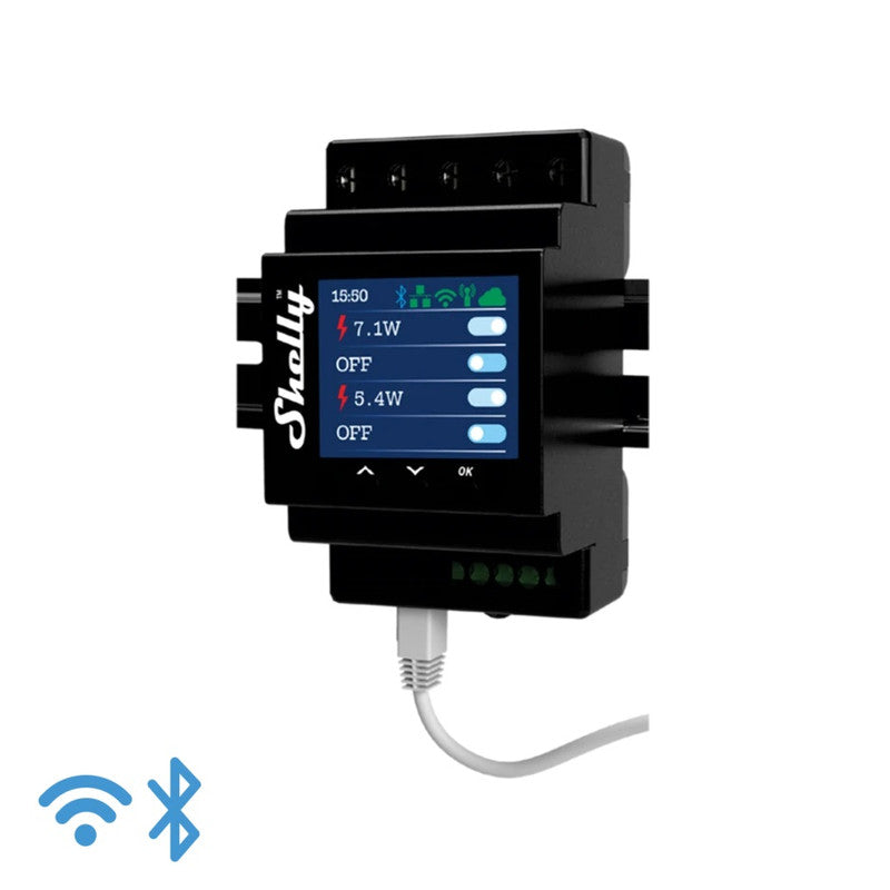 Sma Shelly Pro 4PM – IP-Smart-Relais DIN 4 Kanäle LAN/WLAN/BT+PM