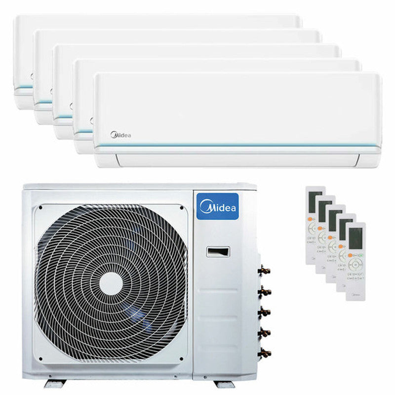 Midea Evolution Penta-Split-Klimaanlage 9000+9000+9000+12000+18000 BTU invertiert