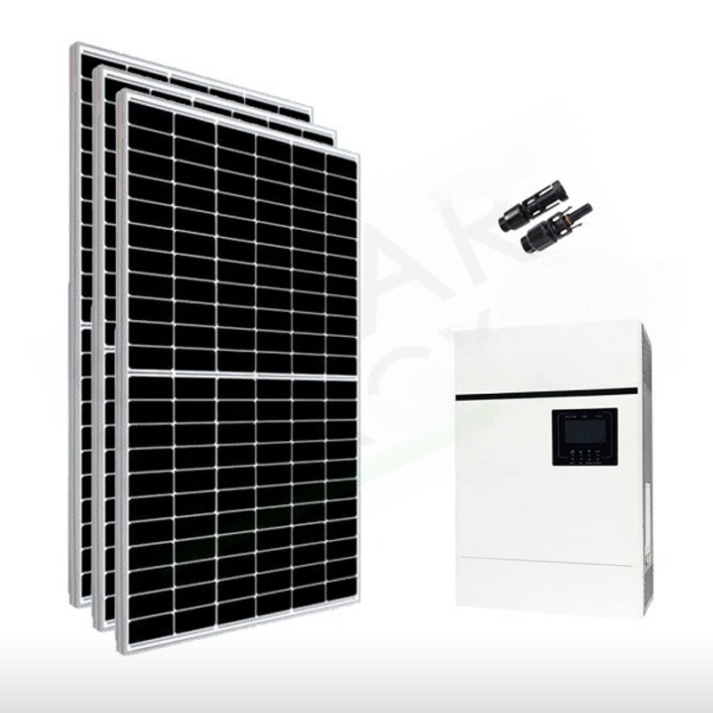 Solar-Kit BASIC OFF-GRID PHOTOVOLTAIK-KIT 2580 W 48 V MPPT MIT MONOKRISTALLEN MODULEN