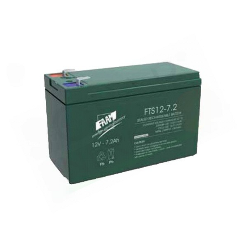 FAAM FTS12-7.2 – HERMETISCHE SOLARBATTERIE AGM 7,2AH 12V