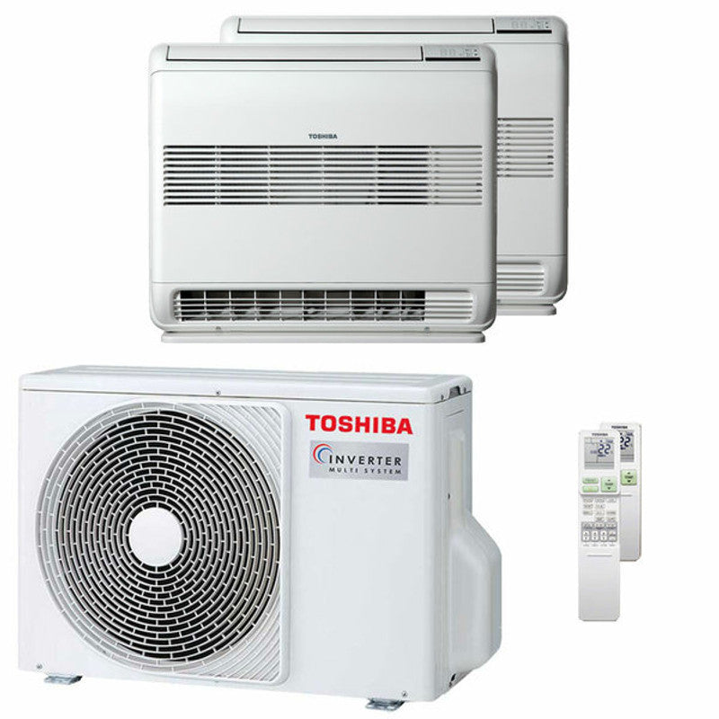 Toshiba Console J2 Dual-Split-Klimaanlage 9000+9000 BTU Inverter A++ ES-Einheit